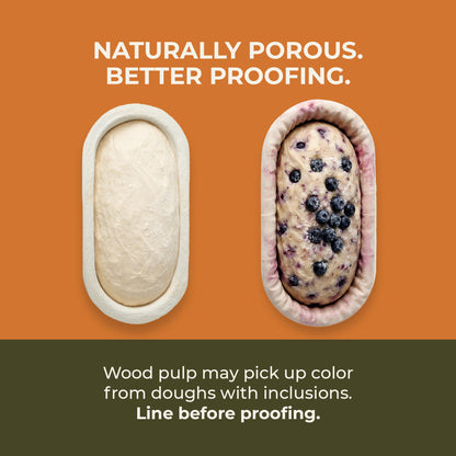 Spruce Wood Pulp Medium-sized Oval Groove 750g Banneton
