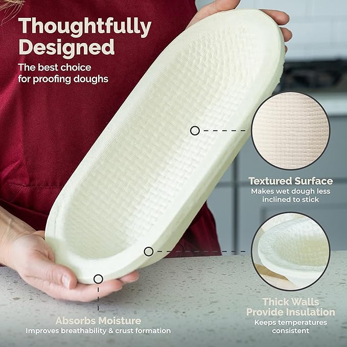 Large Oval Waffle 1kg Banneton