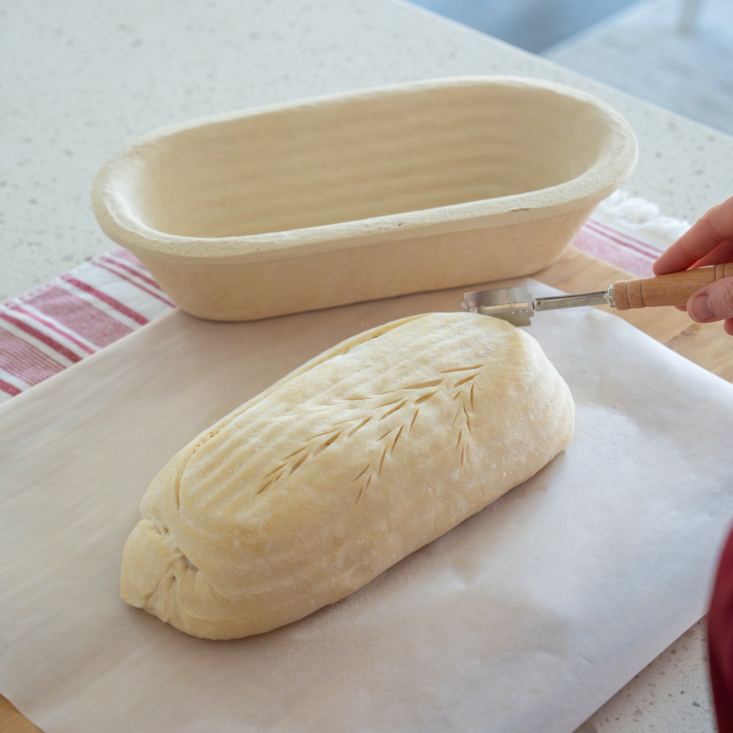 Complete Baking System - Bread Oven + 2 * Bannetons + Cleaning Brush