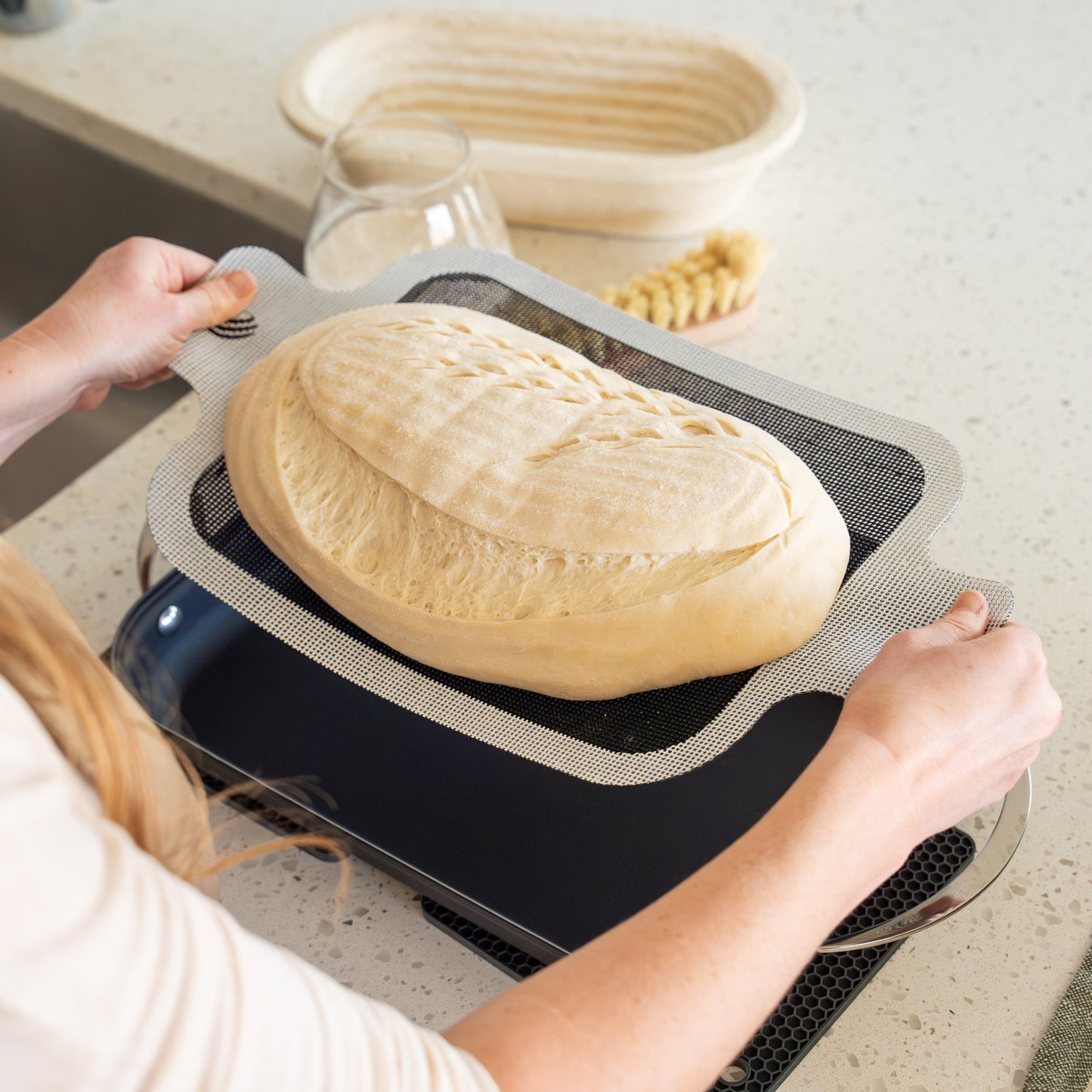 Bulka Bread Oven — Nitrided Carbon Steel Sourdough Bread Oven with Silicone Sling