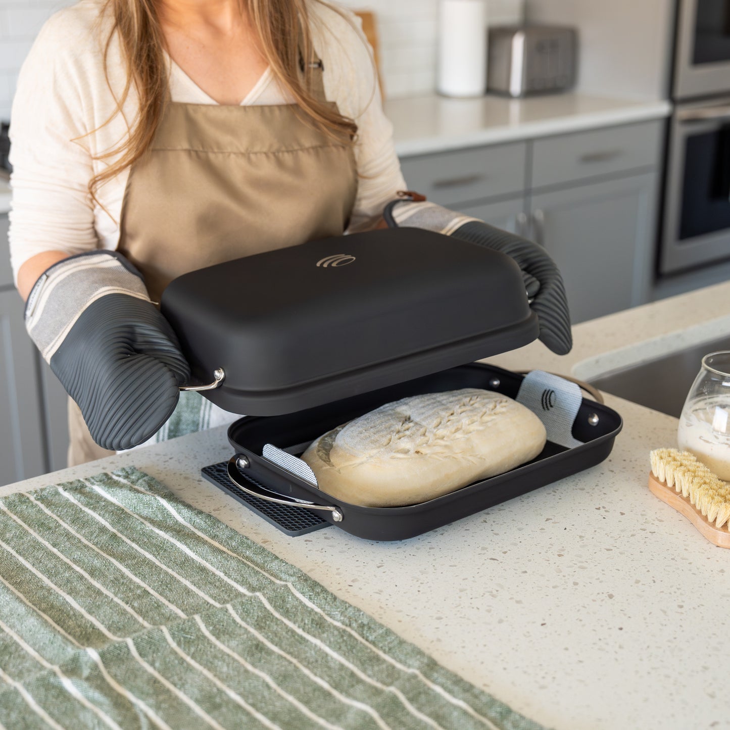 Bulka Bread Oven — Nitrided Carbon Steel Sourdough Bread Oven with Silicone Sling